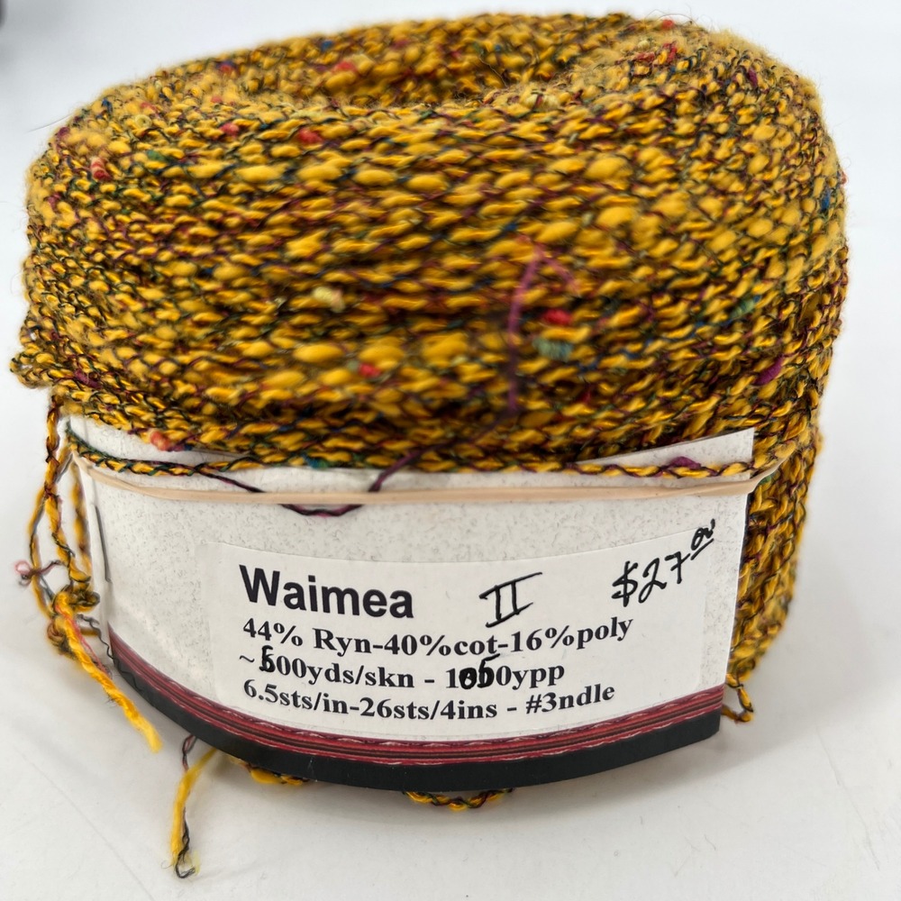 Textiles A Mano Waimea II Tweed Goldenrod Yellow Yarn 500‎ Yards Textured